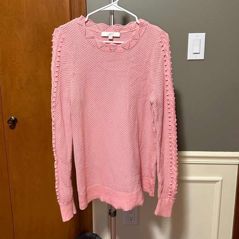 Loft pink sweater